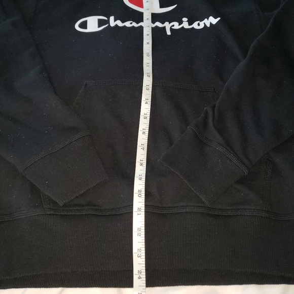 Champions black hoodie with logo on front size Medium - Picture 7 of 7